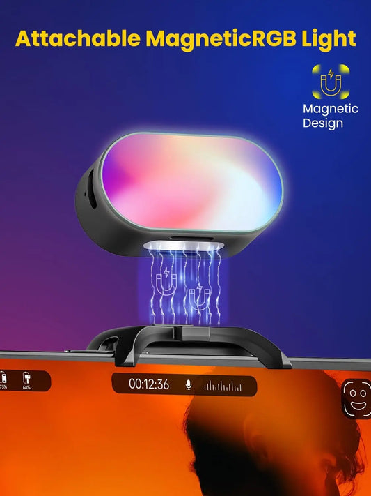 Magnetic Fill Light 7 Color Adjustment Gimbal LED
