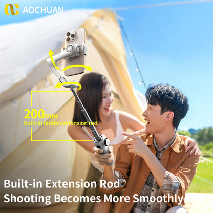 Smart V8™ Gimbal – 3-Axis Phone Stabilizer with Tripod & AI Tracking (basic kit)
