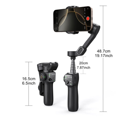 Smart V8™ Gimbal – 3-Axis Phone Stabilizer with Tripod & AI Tracking (including: AI Follow-up assistant)